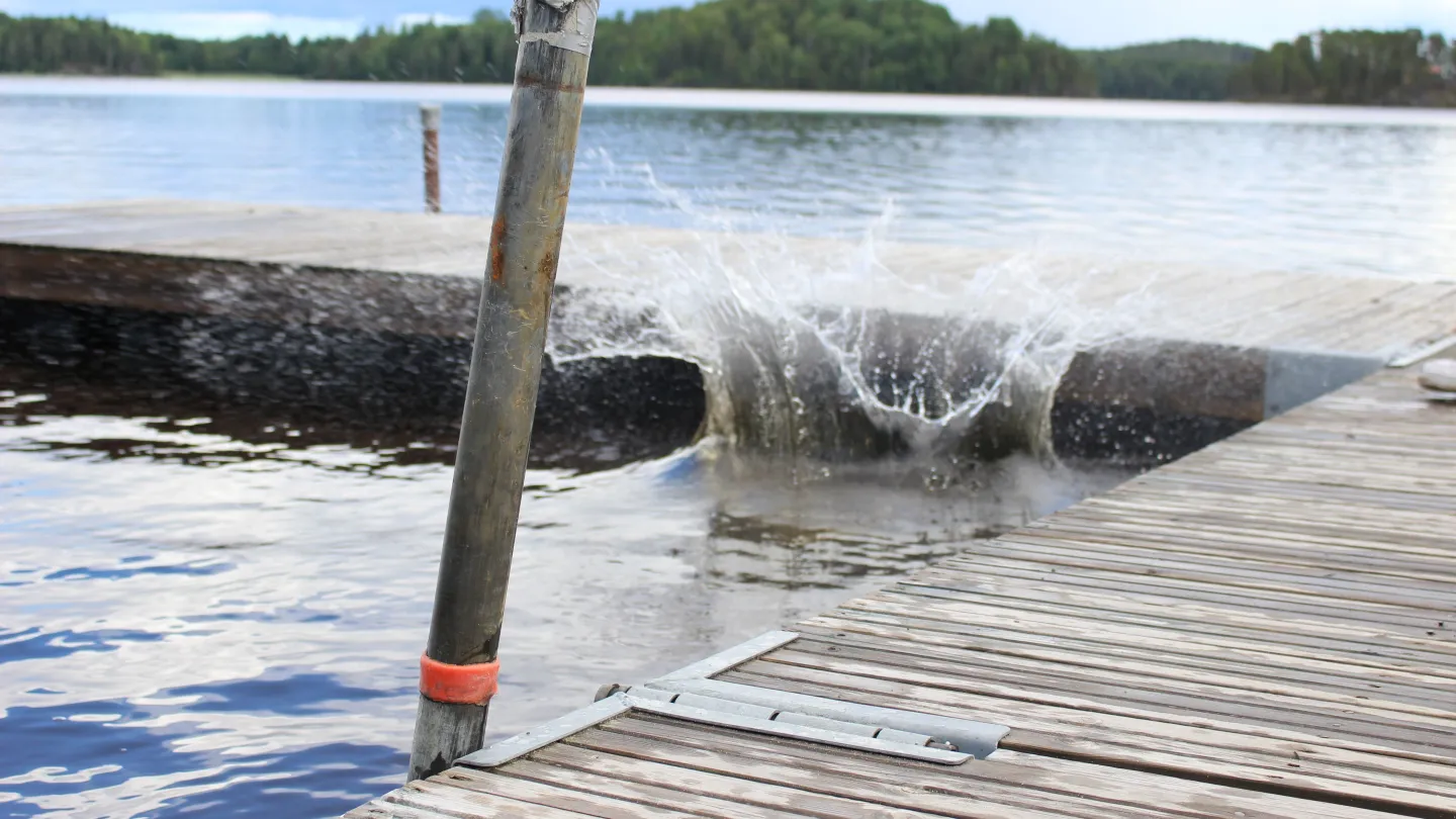 Stort plask i SGU badet